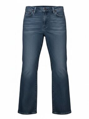 Lucky Brand Straight Leg Jeans in Dark Wash Blue. Size 14/32